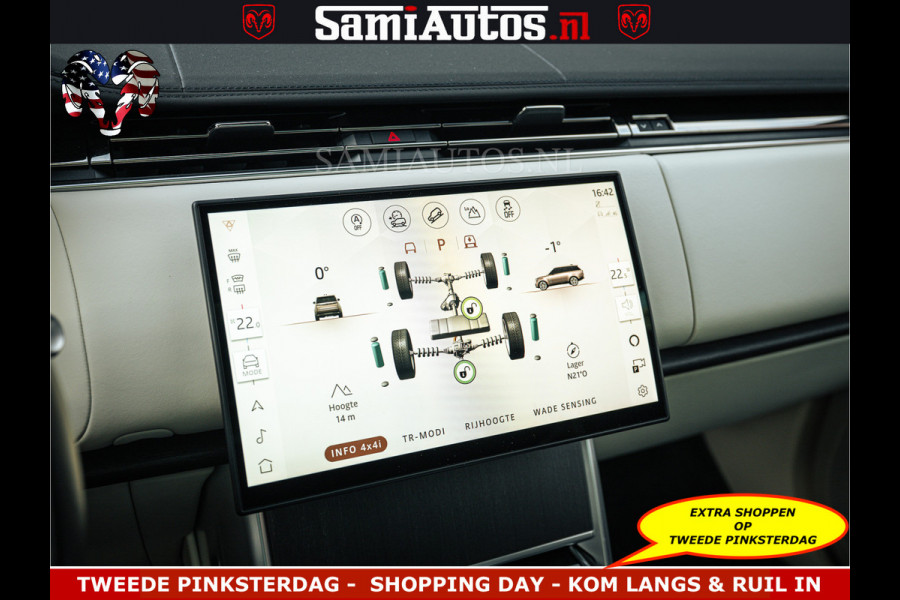 Land Rover Range Rover P550e 551 PK GARANTIE TOT 14-03-2029 | ACHTERAS BESTURING | SOFT CLOSE | HEAD-UP | FACELIFT MODEL | 23 INCH VELGEN | PANORAMADAK | STUURVERWARMING | STOEL KOELING | Incl btw | Fabrieksgarantie tot 14-03-2029 – Geniet van gemoedsrust met uitgebreide dekking tot deze datum.