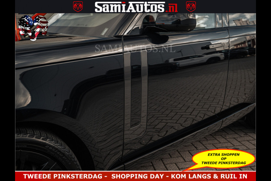 Land Rover Range Rover P550e 551 PK GARANTIE TOT 14-03-2029 | ACHTERAS BESTURING | SOFT CLOSE | HEAD-UP | FACELIFT MODEL | 23 INCH VELGEN | PANORAMADAK | STUURVERWARMING | STOEL KOELING | Incl btw | Fabrieksgarantie tot 14-03-2029 – Geniet van gemoedsrust met uitgebreide dekking tot deze datum.