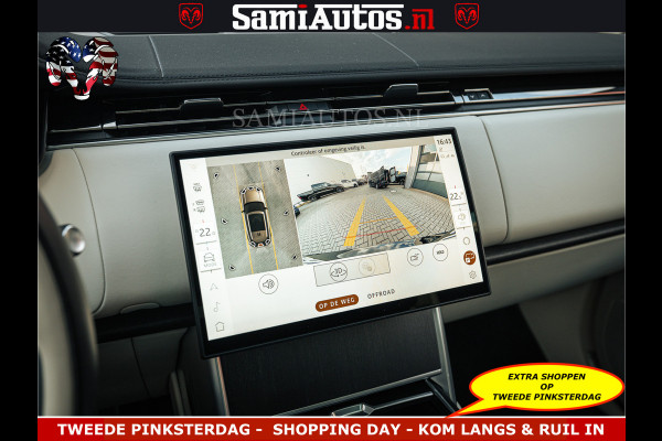 Land Rover Range Rover P550e 551 PK GARANTIE TOT 14-03-2029 | ACHTERAS BESTURING | SOFT CLOSE | HEAD-UP | FACELIFT MODEL | 23 INCH VELGEN | PANORAMADAK | STUURVERWARMING | STOEL KOELING | Incl btw | Fabrieksgarantie tot 14-03-2029 – Geniet van gemoedsrust met uitgebreide dekking tot deze datum.