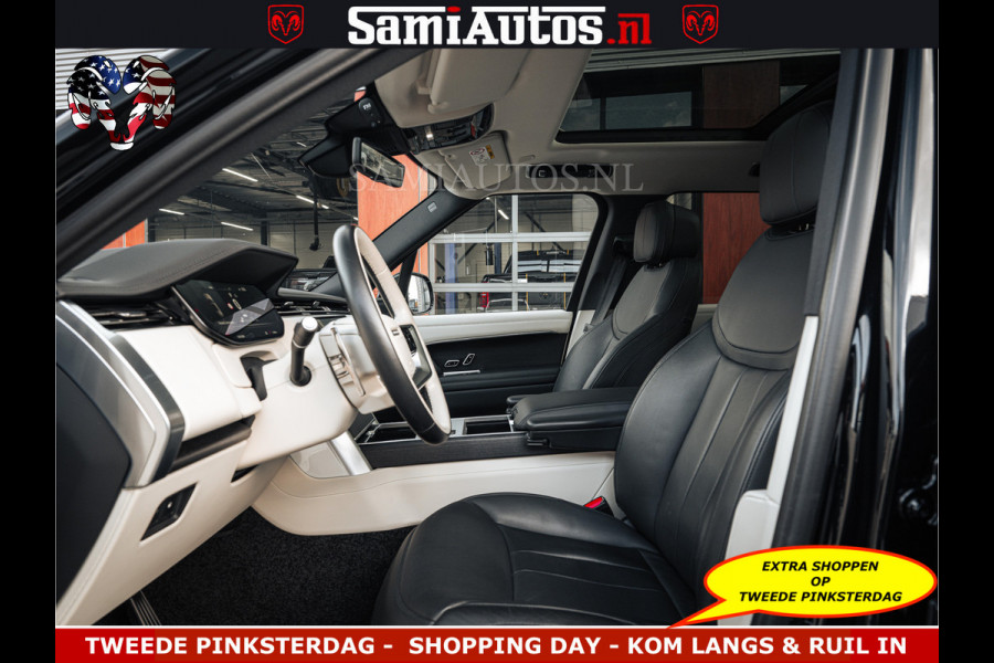 Land Rover Range Rover P550e 551 PK GARANTIE TOT 14-03-2029 | ACHTERAS BESTURING | SOFT CLOSE | HEAD-UP | FACELIFT MODEL | 23 INCH VELGEN | PANORAMADAK | STUURVERWARMING | STOEL KOELING | Incl btw | Fabrieksgarantie tot 14-03-2029 – Geniet van gemoedsrust met uitgebreide dekking tot deze datum.