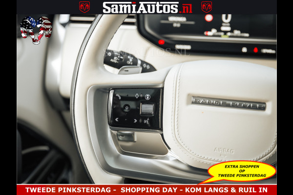 Land Rover Range Rover P550e 551 PK GARANTIE TOT 14-03-2029 | ACHTERAS BESTURING | SOFT CLOSE | HEAD-UP | FACELIFT MODEL | 23 INCH VELGEN | PANORAMADAK | STUURVERWARMING | STOEL KOELING | Incl btw | Fabrieksgarantie tot 14-03-2029 – Geniet van gemoedsrust met uitgebreide dekking tot deze datum.