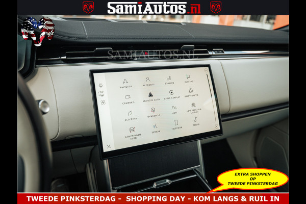 Land Rover Range Rover P550e 551 PK GARANTIE TOT 14-03-2029 | ACHTERAS BESTURING | SOFT CLOSE | HEAD-UP | FACELIFT MODEL | 23 INCH VELGEN | PANORAMADAK | STUURVERWARMING | STOEL KOELING | Incl btw | Fabrieksgarantie tot 14-03-2029 – Geniet van gemoedsrust met uitgebreide dekking tot deze datum.