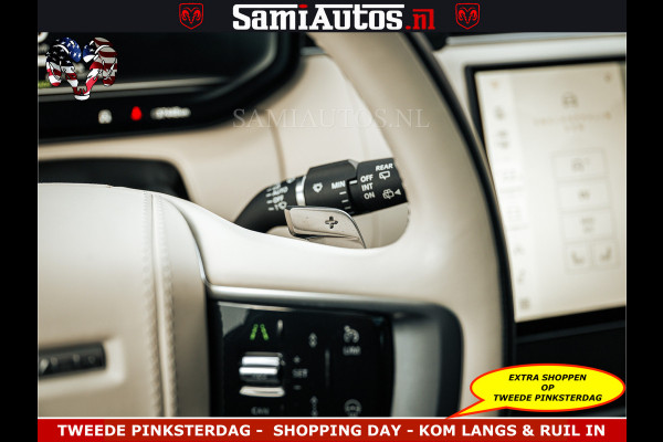 Land Rover Range Rover P550e 551 PK GARANTIE TOT 14-03-2029 | ACHTERAS BESTURING | SOFT CLOSE | HEAD-UP | FACELIFT MODEL | 23 INCH VELGEN | PANORAMADAK | STUURVERWARMING | STOEL KOELING | Incl btw | Fabrieksgarantie tot 14-03-2029 – Geniet van gemoedsrust met uitgebreide dekking tot deze datum.