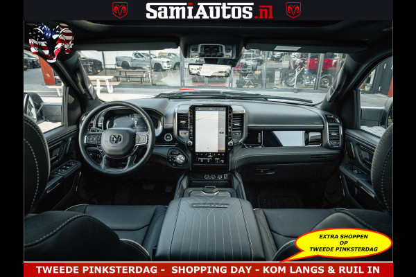Dodge Ram Limited Night High Output 540HP 706Nm | Massage + Full Option | De Meest Luxe en Volle Pick-Up in zijn Klasse | Comfortabele Dubbele Cabine met Royale 5 Zitplaatsen | BPM vrij | Nu Leverbaar uit Voorraad | Voorraad Nr 2351 - 7478