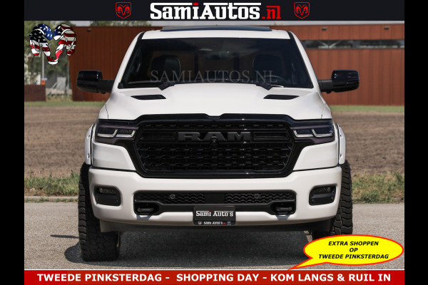 Dodge Ram Limited Night High Output 540HP 706Nm | Massage + Full Option | De Meest Luxe en Volle Pick-Up in zijn Klasse | Comfortabele Dubbele Cabine met Royale 5 Zitplaatsen | BPM vrij | Nu Leverbaar uit Voorraad | Voorraad Nr 2351 - 7478