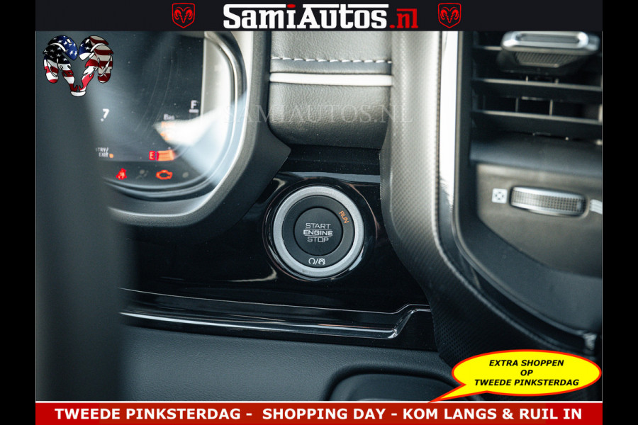 Dodge Ram Limited Night High Output 540HP 706Nm | Massage + Full Option | De Meest Luxe en Volle Pick-Up in zijn Klasse | Comfortabele Dubbele Cabine met Royale 5 Zitplaatsen | BPM vrij | Nu Leverbaar uit Voorraad | Voorraad Nr 2351 - 7478