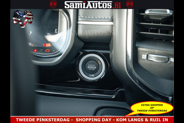 Dodge Ram Limited Night High Output 540HP 706Nm | Massage + Full Option | De Meest Luxe en Volle Pick-Up in zijn Klasse | Comfortabele Dubbele Cabine met Royale 5 Zitplaatsen | BPM vrij | Nu Leverbaar uit Voorraad | Voorraad Nr 2351 - 7478