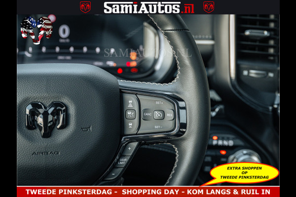 Dodge Ram Limited Night High Output 540HP 706Nm | Massage + Full Option | De Meest Luxe en Volle Pick-Up in zijn Klasse | Comfortabele Dubbele Cabine met Royale 5 Zitplaatsen | BPM vrij | Nu Leverbaar uit Voorraad | Voorraad Nr 2351 - 7478
