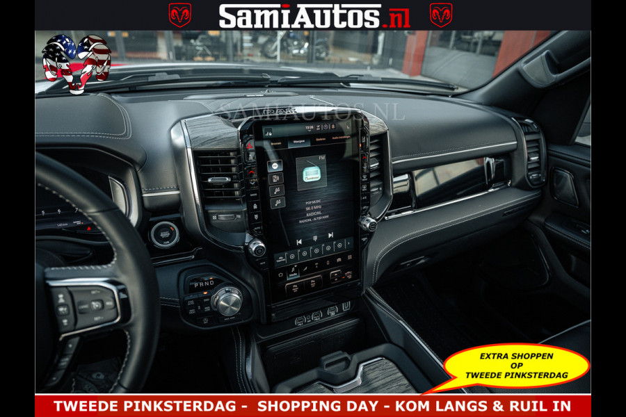 Dodge Ram Limited Night High Output 540HP 706Nm | Massage + Full Option | De Meest Luxe en Volle Pick-Up in zijn Klasse | Comfortabele Dubbele Cabine met Royale 5 Zitplaatsen | BPM vrij | Nu Leverbaar uit Voorraad | Voorraad Nr 2351 - 7478