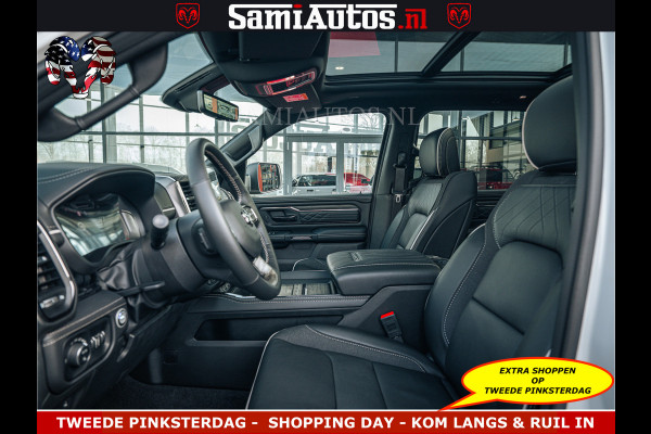 Dodge Ram Limited Night High Output 540HP 706Nm | Massage + Full Option | De Meest Luxe en Volle Pick-Up in zijn Klasse | Comfortabele Dubbele Cabine met Royale 5 Zitplaatsen | BPM vrij | Nu Leverbaar uit Voorraad | Voorraad Nr 2351 - 7478