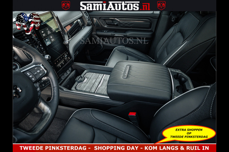 Dodge Ram Limited Night High Output 540HP 706Nm | Massage + Full Option | De Meest Luxe en Volle Pick-Up in zijn Klasse | Comfortabele Dubbele Cabine met Royale 5 Zitplaatsen | BPM vrij | Nu Leverbaar uit Voorraad | Voorraad Nr 2351 - 7478