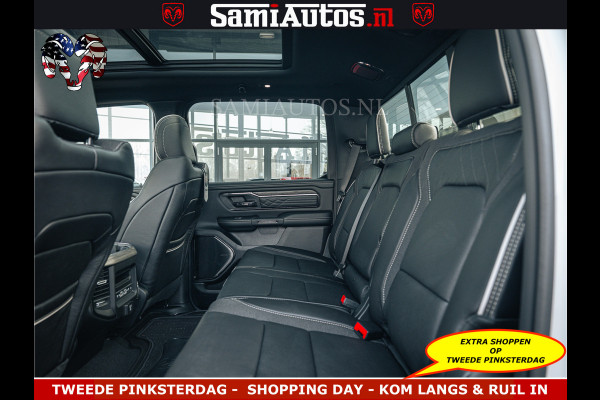 Dodge Ram Limited Night High Output 540HP 706Nm | Massage + Full Option | De Meest Luxe en Volle Pick-Up in zijn Klasse | Comfortabele Dubbele Cabine met Royale 5 Zitplaatsen | BPM vrij | Nu Leverbaar uit Voorraad | Voorraad Nr 2351 - 7478