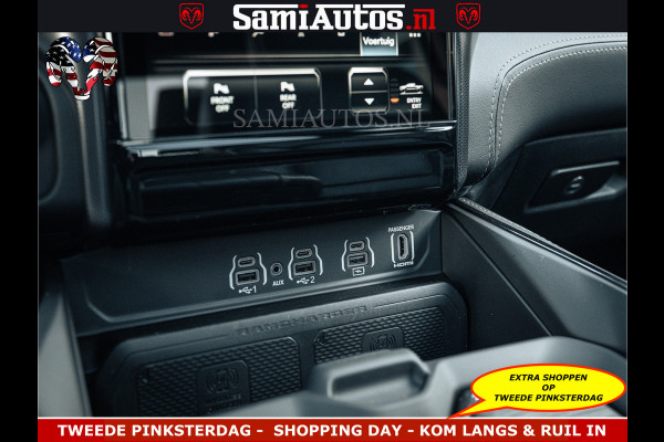 Dodge Ram Limited Night High Output 540HP 706Nm | Massage + Full Option | De Meest Luxe en Volle Pick-Up in zijn Klasse | Comfortabele Dubbele Cabine met Royale 5 Zitplaatsen | BPM vrij | Nu Leverbaar uit Voorraad | Voorraad Nr 2351 - 7478