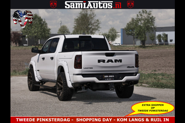 Dodge Ram Limited Night High Output 540HP 706Nm | Massage + Full Option | De Meest Luxe en Volle Pick-Up in zijn Klasse | Comfortabele Dubbele Cabine met Royale 5 Zitplaatsen | BPM vrij | Nu Leverbaar uit Voorraad | Voorraad Nr 2351 - 7478