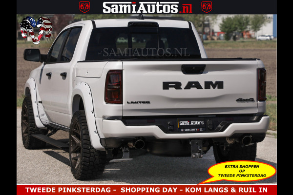 Dodge Ram Limited Night High Output 540HP 706Nm | Massage + Full Option | De Meest Luxe en Volle Pick-Up in zijn Klasse | Comfortabele Dubbele Cabine met Royale 5 Zitplaatsen | BPM vrij | Nu Leverbaar uit Voorraad | Voorraad Nr 2351 - 7478
