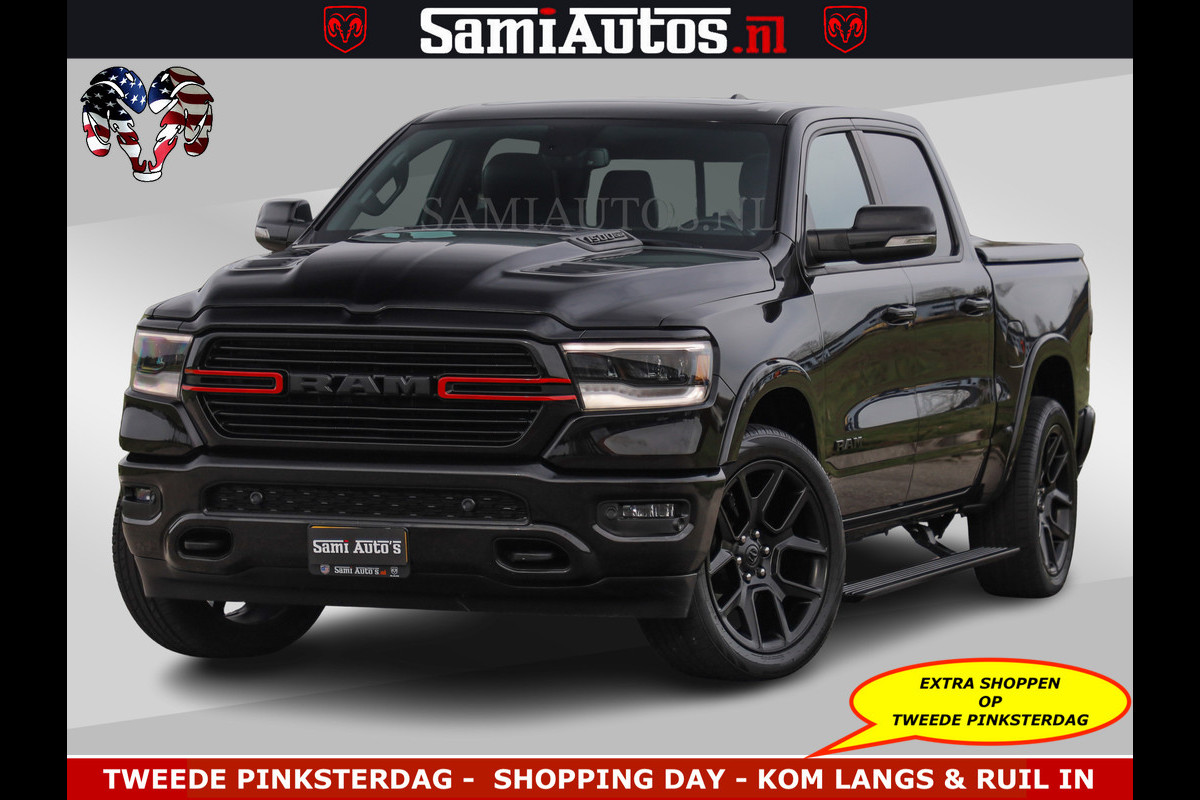 Dodge Ram BLACK OPS | 5.7 V8 4x4 | SPORT NIGHT EDITION | PANORAMA DAK | COMFORT STOELEN | 22 INCH WIELEN | OPEN UITLAAT KLEP ELEKTR | CREW CAB 5 ZIT PLAATSEN | DUBBELE CABINE | DC | Eerste Eigenaar | Origineel Nederlandse auto |