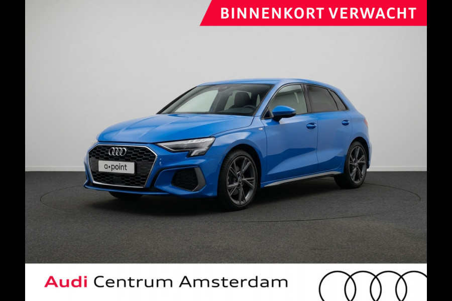 Audi A3 Sportback 40 TFSI e S-line 204 pk S-tronic | Navigatie | Parkeersensoren (Park assist) | Achteruitrijcamera | LED-lichtpakket | Stoelverwarming | S-Line |