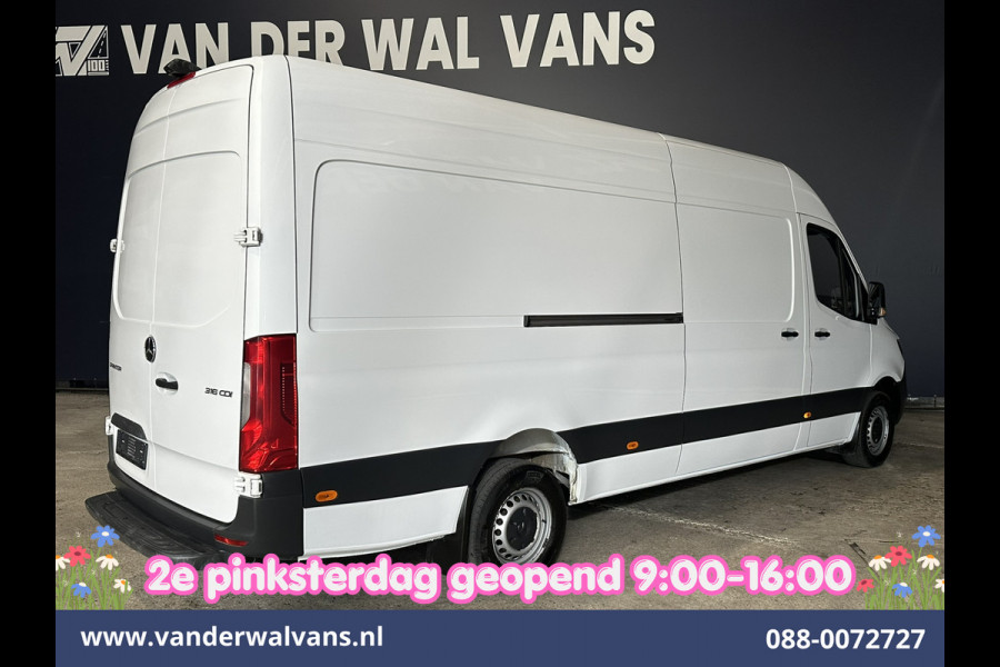 Mercedes-Benz Sprinter 316 CDI 164pk L3H2 Euro6 Airco | Camera | Apple Carplay | Cruisecontrol | Chauffeursstoel Android Auto, Bijrijdersbank