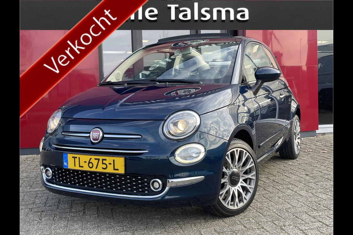 Fiat 500C TwinAir Turbo Lounge | Navigatie | Cruise Control | 16" velgen