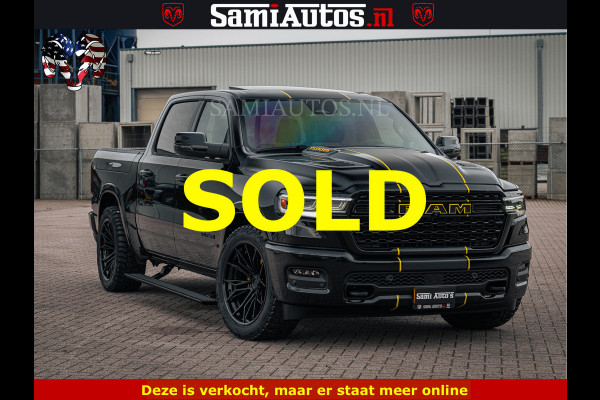Dodge Ram 1500 Limited Night H.O 540HP 706Nm | Massage + Full Option | De Meest Luxe en Volle Pick-Up in zijn Klasse | Comfortabele Dubbele Cabine met Royale 5 Zitplaatsen | BPM vrij | Nu Leverbaar uit Voorraad | Voorraad Nr 2295 - 8559