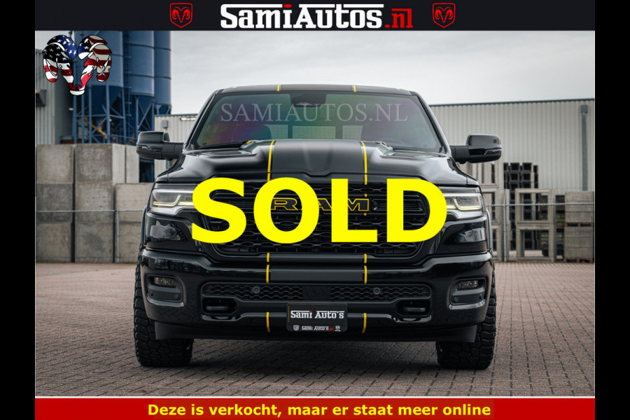 Dodge Ram 1500 Limited Night H.O 540HP 706Nm | Massage + Full Option | De Meest Luxe en Volle Pick-Up in zijn Klasse | Comfortabele Dubbele Cabine met Royale 5 Zitplaatsen | BPM vrij | Nu Leverbaar uit Voorraad | Voorraad Nr 2295 - 8559