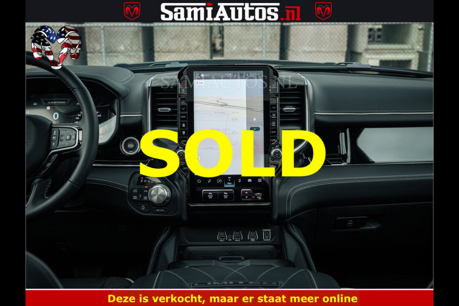 Dodge Ram 1500 Limited Night H.O 540HP 706Nm | Massage + Full Option | De Meest Luxe en Volle Pick-Up in zijn Klasse | Comfortabele Dubbele Cabine met Royale 5 Zitplaatsen | BPM vrij | Nu Leverbaar uit Voorraad | Voorraad Nr 2295 - 8559