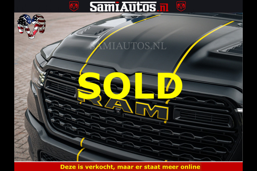 Dodge Ram 1500 Limited Night H.O 540HP 706Nm | Massage + Full Option | De Meest Luxe en Volle Pick-Up in zijn Klasse | Comfortabele Dubbele Cabine met Royale 5 Zitplaatsen | BPM vrij | Nu Leverbaar uit Voorraad | Voorraad Nr 2295 - 8559