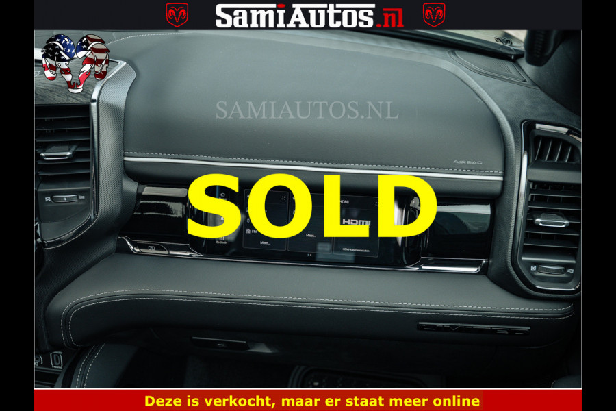 Dodge Ram 1500 Limited Night H.O 540HP 706Nm | Massage + Full Option | De Meest Luxe en Volle Pick-Up in zijn Klasse | Comfortabele Dubbele Cabine met Royale 5 Zitplaatsen | BPM vrij | Nu Leverbaar uit Voorraad | Voorraad Nr 2295 - 8559