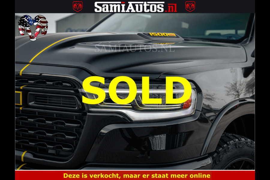 Dodge Ram 1500 Limited Night H.O 540HP 706Nm | Massage + Full Option | De Meest Luxe en Volle Pick-Up in zijn Klasse | Comfortabele Dubbele Cabine met Royale 5 Zitplaatsen | BPM vrij | Nu Leverbaar uit Voorraad | Voorraad Nr 2295 - 8559