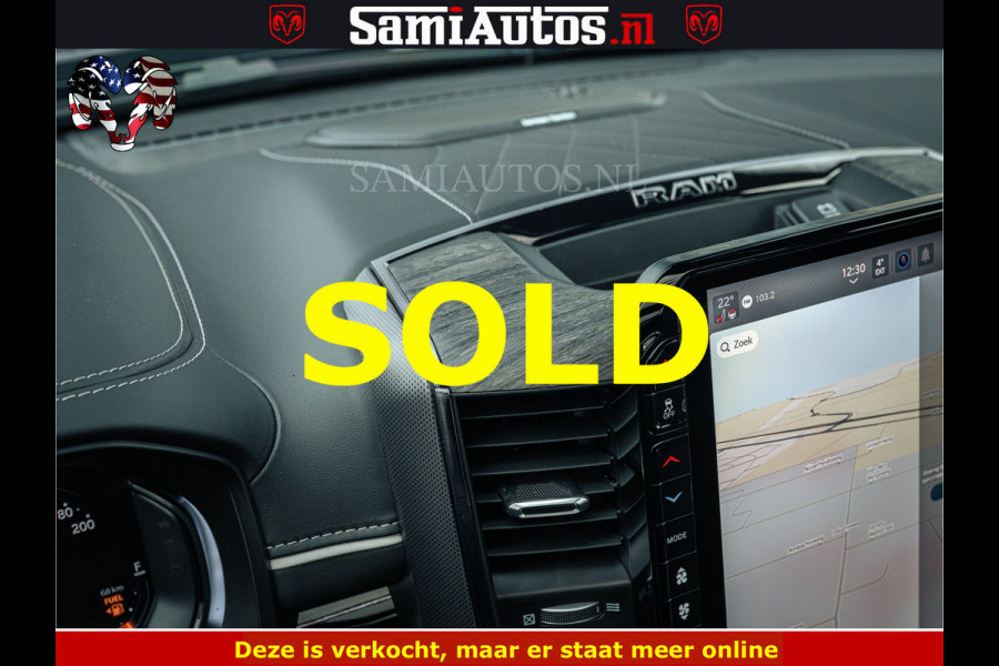 Dodge Ram 1500 Limited Night H.O 540HP 706Nm | Massage + Full Option | De Meest Luxe en Volle Pick-Up in zijn Klasse | Comfortabele Dubbele Cabine met Royale 5 Zitplaatsen | BPM vrij | Nu Leverbaar uit Voorraad | Voorraad Nr 2295 - 8559