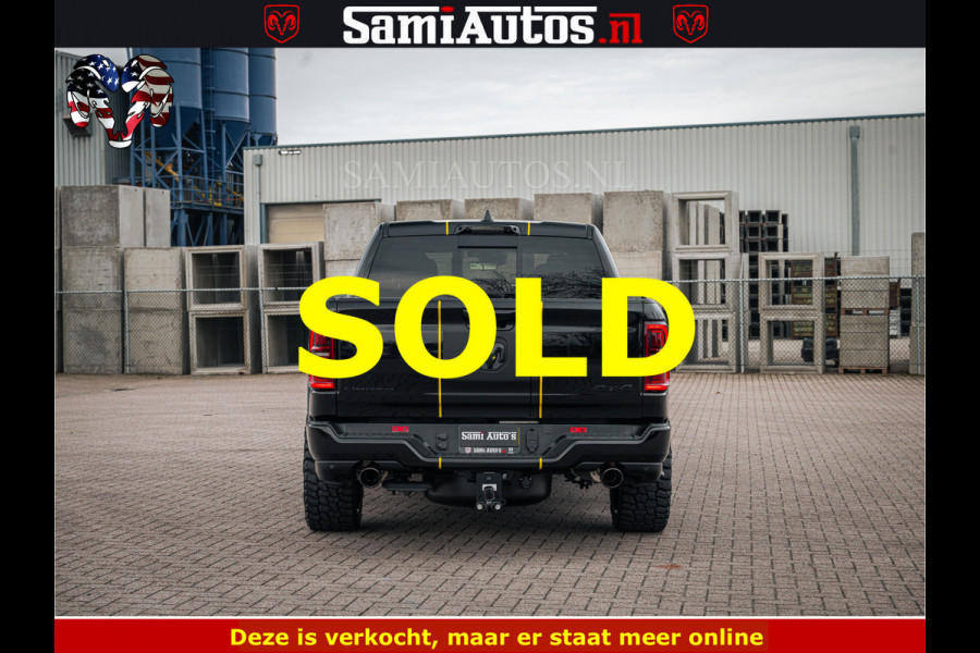 Dodge Ram 1500 Limited Night H.O 540HP 706Nm | Massage + Full Option | De Meest Luxe en Volle Pick-Up in zijn Klasse | Comfortabele Dubbele Cabine met Royale 5 Zitplaatsen | BPM vrij | Nu Leverbaar uit Voorraad | Voorraad Nr 2295 - 8559