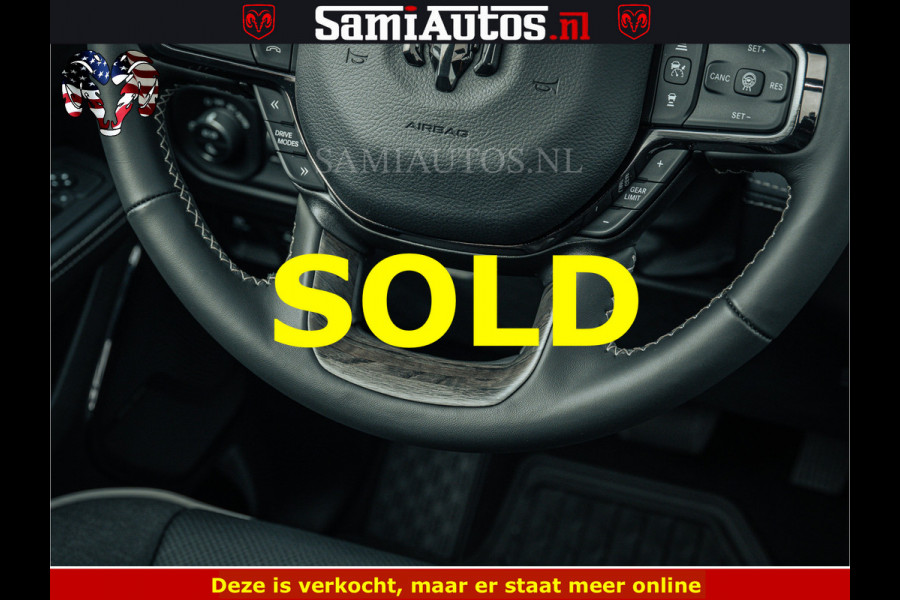 Dodge Ram 1500 Limited Night H.O 540HP 706Nm | Massage + Full Option | De Meest Luxe en Volle Pick-Up in zijn Klasse | Comfortabele Dubbele Cabine met Royale 5 Zitplaatsen | BPM vrij | Nu Leverbaar uit Voorraad | Voorraad Nr 2295 - 8559