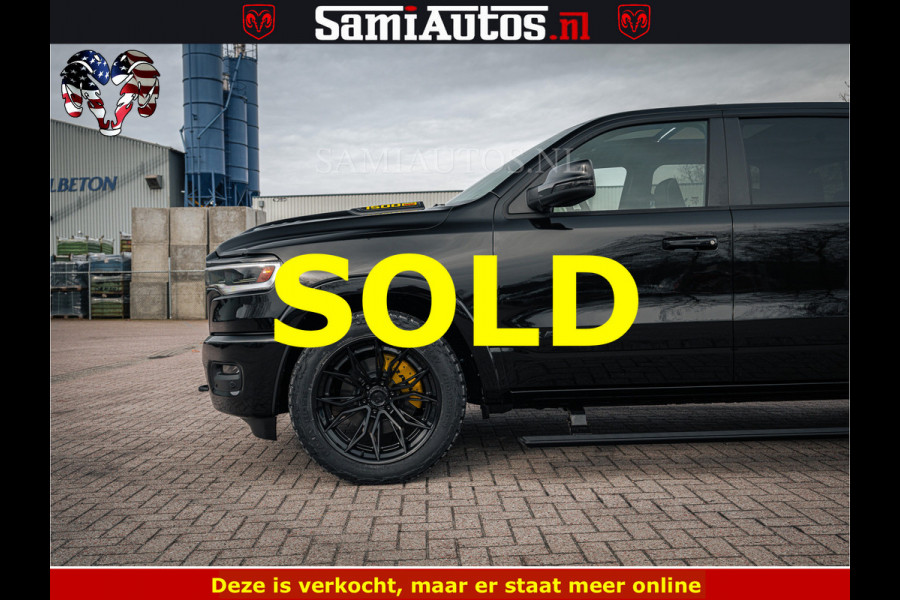 Dodge Ram 1500 Limited Night H.O 540HP 706Nm | Massage + Full Option | De Meest Luxe en Volle Pick-Up in zijn Klasse | Comfortabele Dubbele Cabine met Royale 5 Zitplaatsen | BPM vrij | Nu Leverbaar uit Voorraad | Voorraad Nr 2295 - 8559
