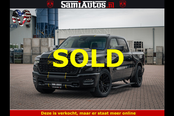 Dodge Ram 1500 Limited Night H.O 540HP 706Nm | Massage + Full Option | De Meest Luxe en Volle Pick-Up in zijn Klasse | Comfortabele Dubbele Cabine met Royale 5 Zitplaatsen | BPM vrij | Nu Leverbaar uit Voorraad | Voorraad Nr 2295 - 8559