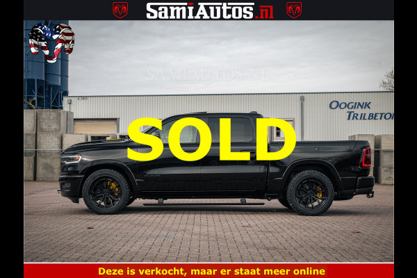 Dodge Ram 1500 Limited Night H.O 540HP 706Nm | Massage + Full Option | De Meest Luxe en Volle Pick-Up in zijn Klasse | Comfortabele Dubbele Cabine met Royale 5 Zitplaatsen | BPM vrij | Nu Leverbaar uit Voorraad | Voorraad Nr 2295 - 8559