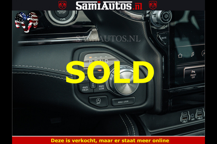 Dodge Ram 1500 Limited Night H.O 540HP 706Nm | Massage + Full Option | De Meest Luxe en Volle Pick-Up in zijn Klasse | Comfortabele Dubbele Cabine met Royale 5 Zitplaatsen | BPM vrij | Nu Leverbaar uit Voorraad | Voorraad Nr 2295 - 8559