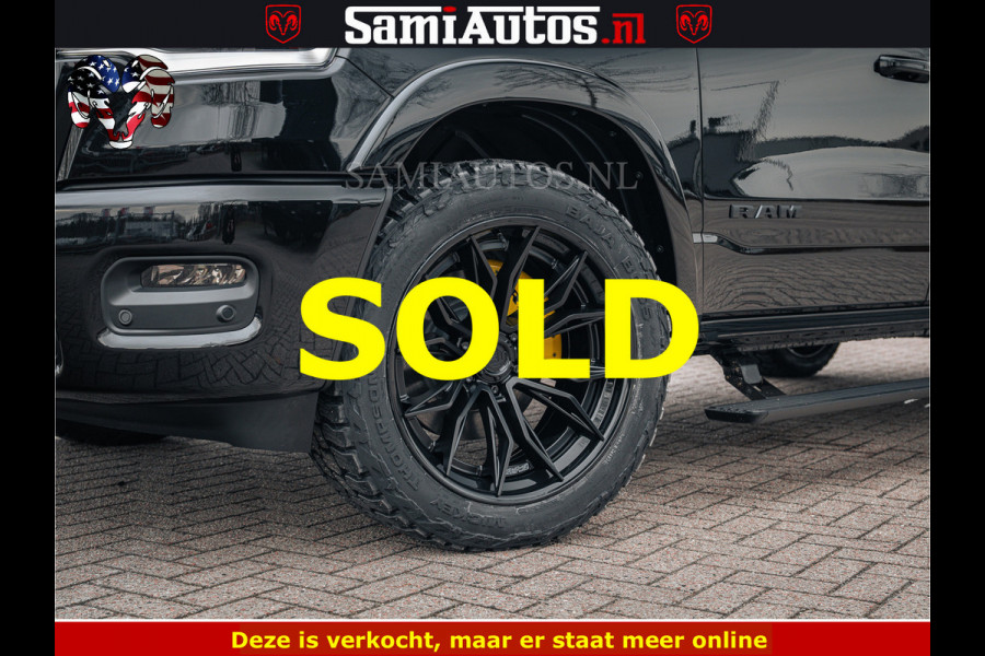 Dodge Ram 1500 Limited Night H.O 540HP 706Nm | Massage + Full Option | De Meest Luxe en Volle Pick-Up in zijn Klasse | Comfortabele Dubbele Cabine met Royale 5 Zitplaatsen | BPM vrij | Nu Leverbaar uit Voorraad | Voorraad Nr 2295 - 8559