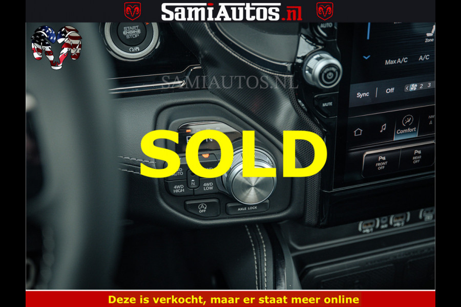 Dodge Ram 1500 Limited Night H.O 540HP 706Nm | Massage + Full Option | De Meest Luxe en Volle Pick-Up in zijn Klasse | Comfortabele Dubbele Cabine met Royale 5 Zitplaatsen | BPM vrij | Nu Leverbaar uit Voorraad | Voorraad Nr 2295 - 8559