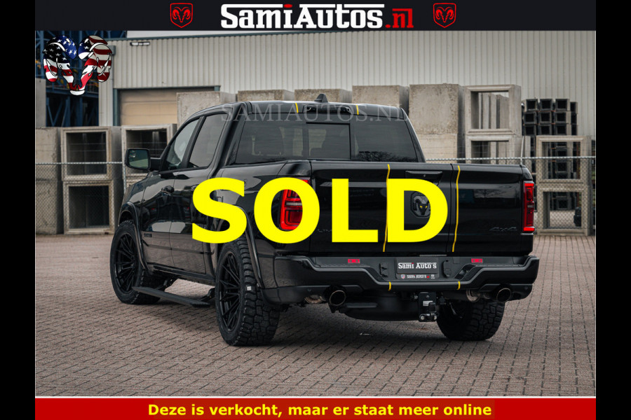 Dodge Ram 1500 Limited Night H.O 540HP 706Nm | Massage + Full Option | De Meest Luxe en Volle Pick-Up in zijn Klasse | Comfortabele Dubbele Cabine met Royale 5 Zitplaatsen | BPM vrij | Nu Leverbaar uit Voorraad | Voorraad Nr 2295 - 8559