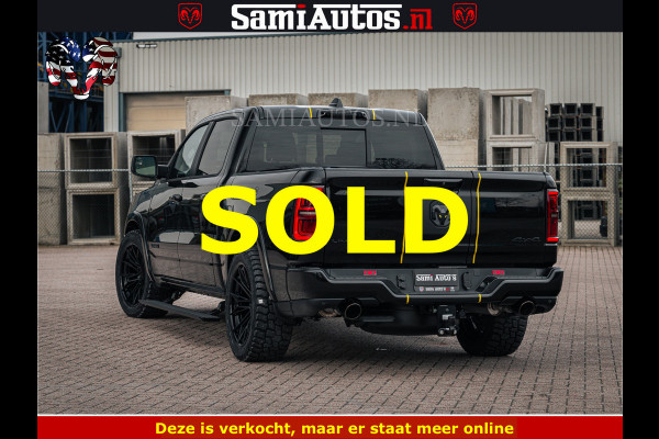 Dodge Ram 1500 Limited Night H.O 540HP 706Nm | Massage + Full Option | De Meest Luxe en Volle Pick-Up in zijn Klasse | Comfortabele Dubbele Cabine met Royale 5 Zitplaatsen | BPM vrij | Nu Leverbaar uit Voorraad | Voorraad Nr 2295 - 8559