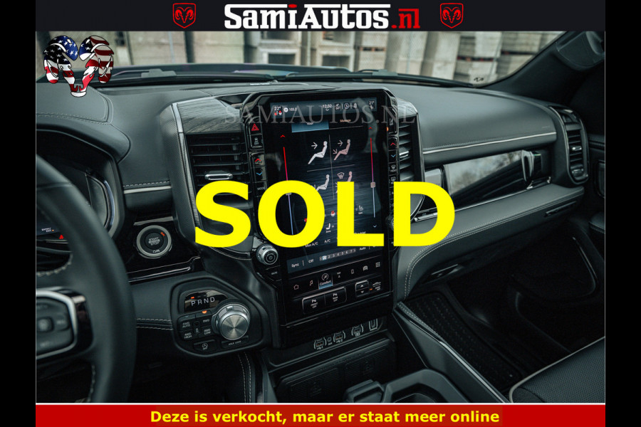 Dodge Ram 1500 Limited Night H.O 540HP 706Nm | Massage + Full Option | De Meest Luxe en Volle Pick-Up in zijn Klasse | Comfortabele Dubbele Cabine met Royale 5 Zitplaatsen | BPM vrij | Nu Leverbaar uit Voorraad | Voorraad Nr 2295 - 8559