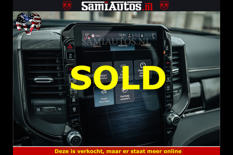 Dodge Ram 1500 Limited Night H.O 540HP 706Nm | Massage + Full Option | De Meest Luxe en Volle Pick-Up in zijn Klasse | Comfortabele Dubbele Cabine met Royale 5 Zitplaatsen | BPM vrij | Nu Leverbaar uit Voorraad | Voorraad Nr 2295 - 8559