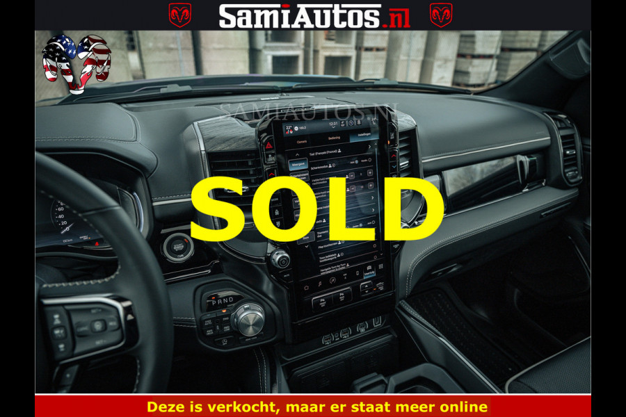 Dodge Ram 1500 Limited Night H.O 540HP 706Nm | Massage + Full Option | De Meest Luxe en Volle Pick-Up in zijn Klasse | Comfortabele Dubbele Cabine met Royale 5 Zitplaatsen | BPM vrij | Nu Leverbaar uit Voorraad | Voorraad Nr 2295 - 8559