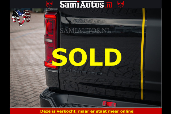 Dodge Ram 1500 Limited Night H.O 540HP 706Nm | Massage + Full Option | De Meest Luxe en Volle Pick-Up in zijn Klasse | Comfortabele Dubbele Cabine met Royale 5 Zitplaatsen | BPM vrij | Nu Leverbaar uit Voorraad | Voorraad Nr 2295 - 8559