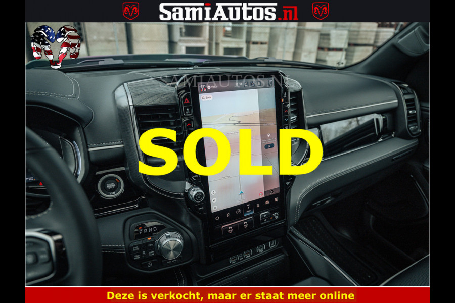 Dodge Ram 1500 Limited Night H.O 540HP 706Nm | Massage + Full Option | De Meest Luxe en Volle Pick-Up in zijn Klasse | Comfortabele Dubbele Cabine met Royale 5 Zitplaatsen | BPM vrij | Nu Leverbaar uit Voorraad | Voorraad Nr 2295 - 8559
