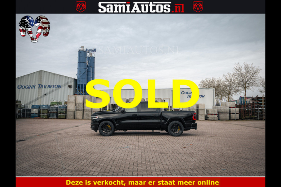 Dodge Ram 1500 Limited Night H.O 540HP 706Nm | Massage + Full Option | De Meest Luxe en Volle Pick-Up in zijn Klasse | Comfortabele Dubbele Cabine met Royale 5 Zitplaatsen | BPM vrij | Nu Leverbaar uit Voorraad | Voorraad Nr 2295 - 8559