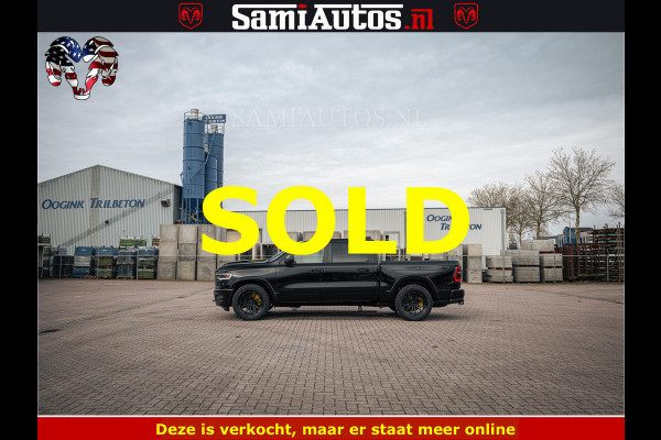 Dodge Ram 1500 Limited Night H.O 540HP 706Nm | Massage + Full Option | De Meest Luxe en Volle Pick-Up in zijn Klasse | Comfortabele Dubbele Cabine met Royale 5 Zitplaatsen | BPM vrij | Nu Leverbaar uit Voorraad | Voorraad Nr 2295 - 8559