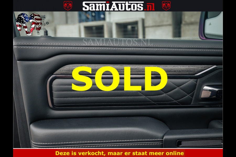 Dodge Ram 1500 Limited Night H.O 540HP 706Nm | Massage + Full Option | De Meest Luxe en Volle Pick-Up in zijn Klasse | Comfortabele Dubbele Cabine met Royale 5 Zitplaatsen | BPM vrij | Nu Leverbaar uit Voorraad | Voorraad Nr 2295 - 8559