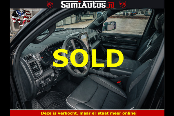 Dodge Ram 1500 Limited Night H.O 540HP 706Nm | Massage + Full Option | De Meest Luxe en Volle Pick-Up in zijn Klasse | Comfortabele Dubbele Cabine met Royale 5 Zitplaatsen | BPM vrij | Nu Leverbaar uit Voorraad | Voorraad Nr 2295 - 8559