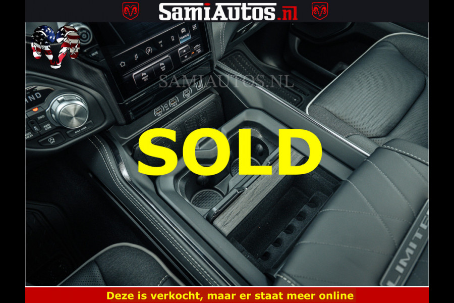Dodge Ram 1500 Limited Night H.O 540HP 706Nm | Massage + Full Option | De Meest Luxe en Volle Pick-Up in zijn Klasse | Comfortabele Dubbele Cabine met Royale 5 Zitplaatsen | BPM vrij | Nu Leverbaar uit Voorraad | Voorraad Nr 2295 - 8559